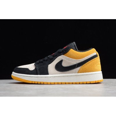 Nike Air Jordan 1 Low Altın / Siyah Basketbol Ayakkabısı Türkiye - P5SK1YRP